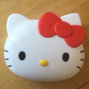 Hello Kitty small Preowned bento lunch storage no closure elastic good condition